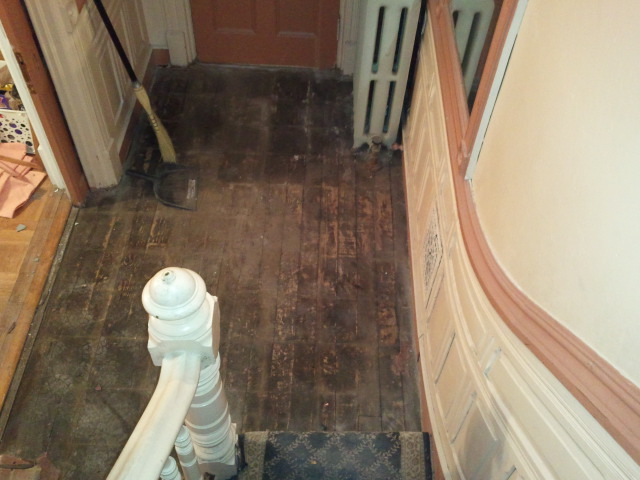 Garden level hallway