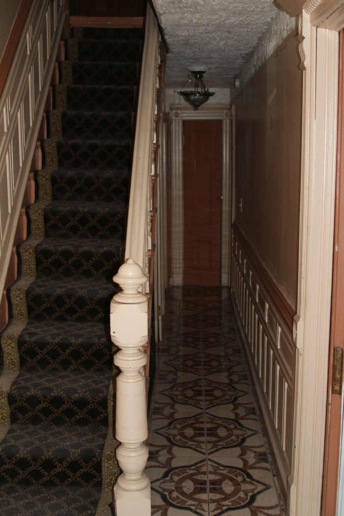 This shot extra dark and gloomy to illustrate exactly how we felt about this part of the house